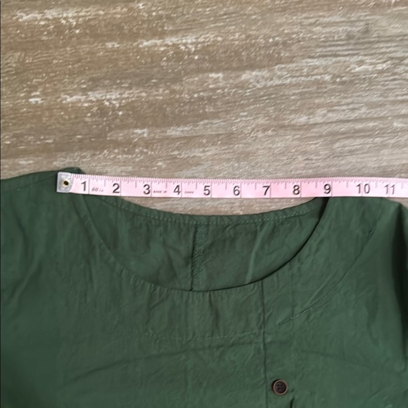 Vintage Red Elephant Green Short Sleeve Top - Picture 11 of 14